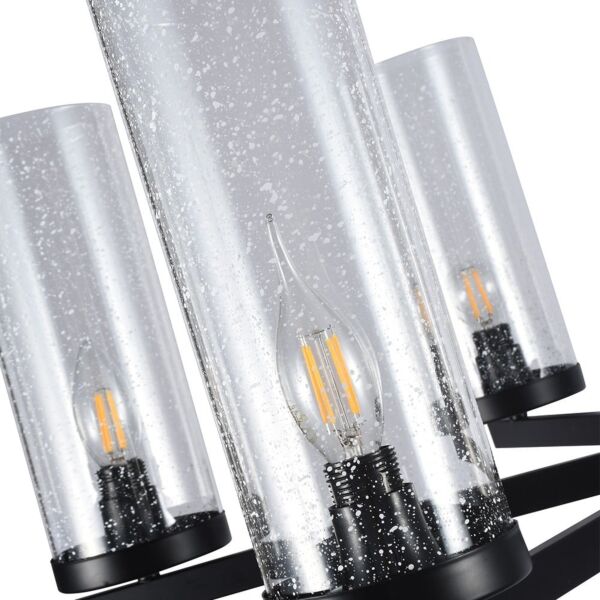 إنارة معلقة معلقة كلاسيك - أسود