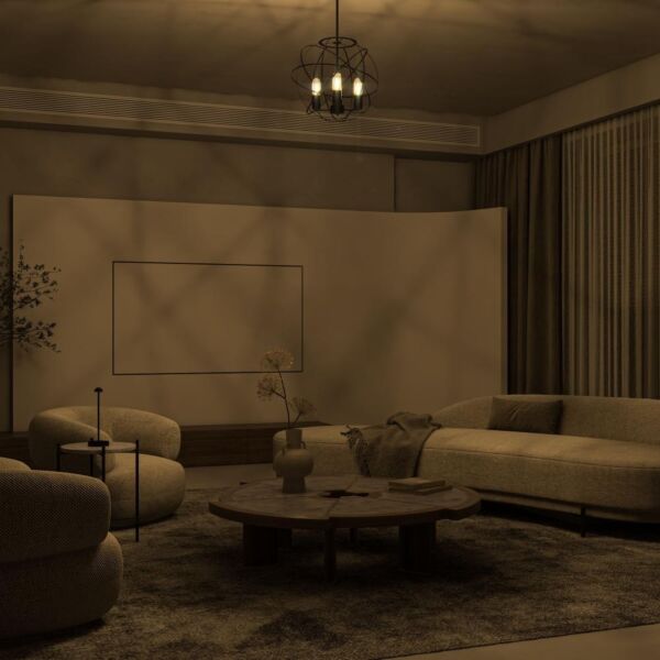 إنارة معلقة معدن مستديرة