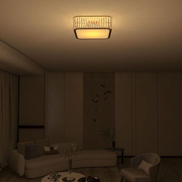 ثريا علاقي لطش مربعة كريستال نيو كلاسيك - ذهبي