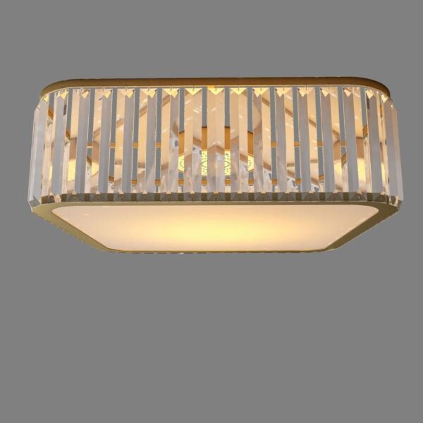 ثريا علاقي لطش مربعة كريستال نيو كلاسيك - ذهبي