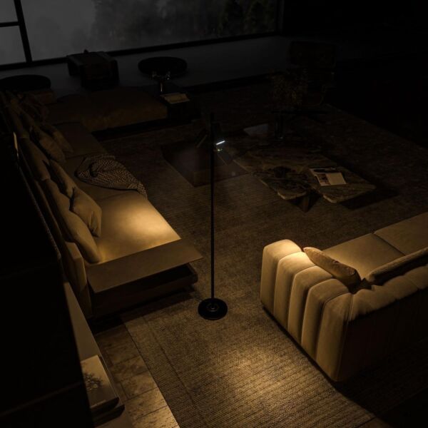 إضاءة أرضية طويلة مع 3 لمبات موجهة