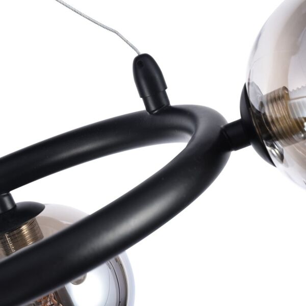 ثريا معلقة دوائر بارج - أسود