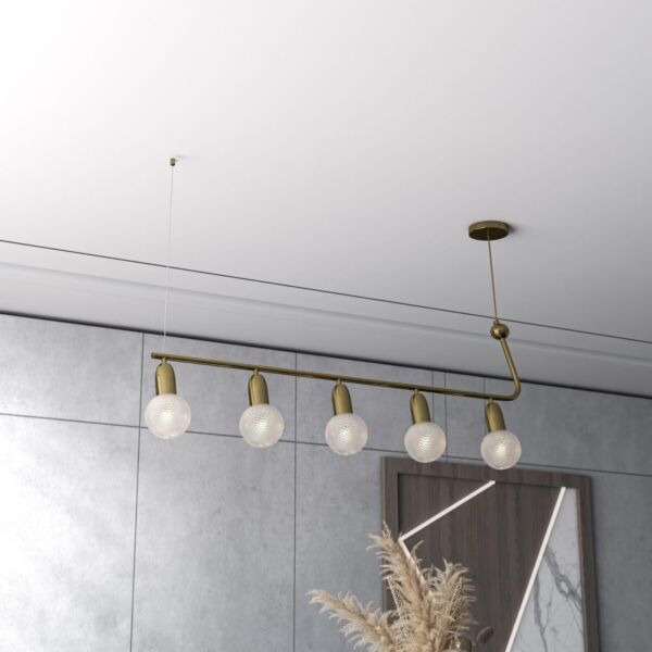 إنارة معلقة معلقة مودرن - ذهبي