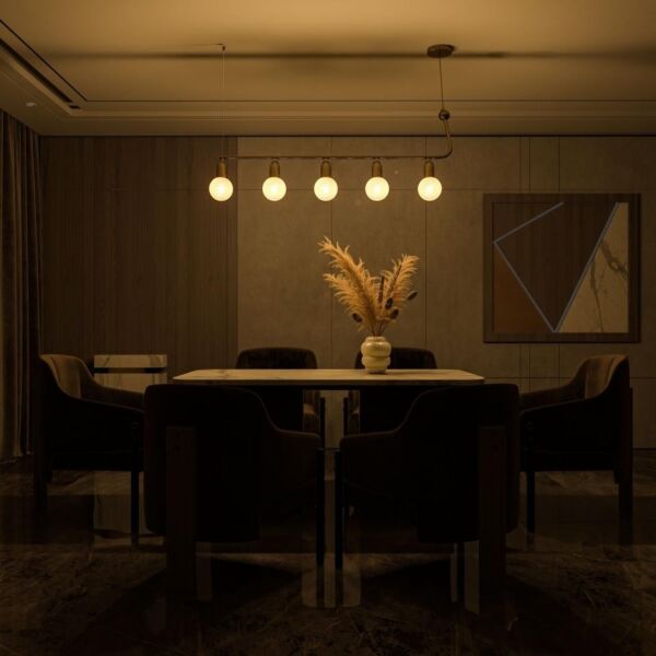 إنارة معلقة معلقة مودرن - ذهبي