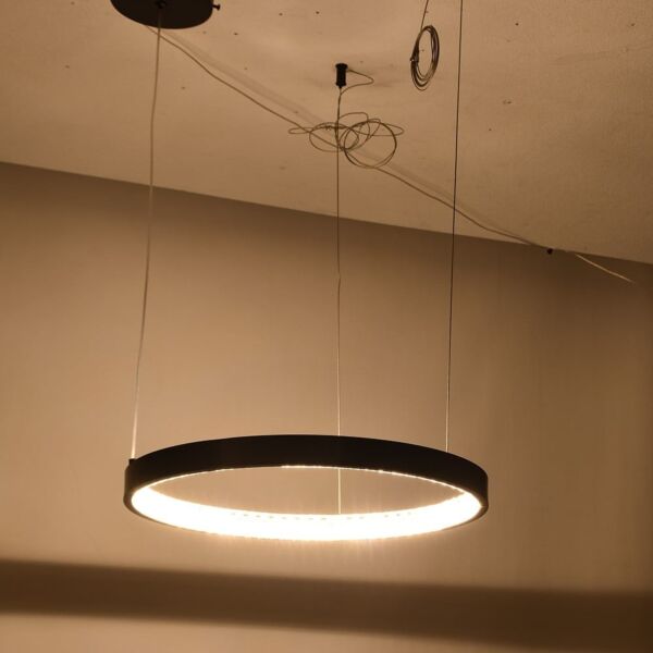 إنارة معلقة دائرية كريستال 40 سم