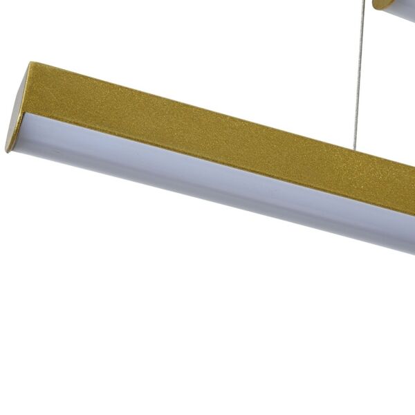 إنارة معلقة معلقة خطين مودرن - ذهبي
