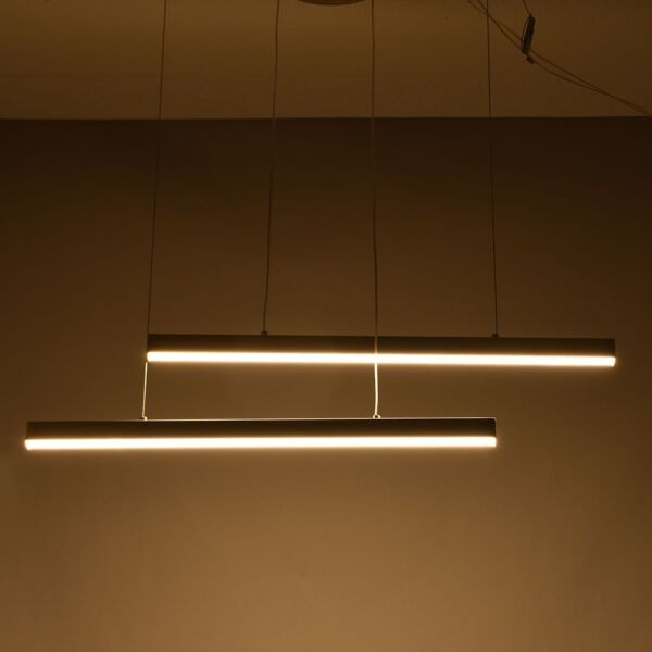 إنارة معلقة معلقة خطين مودرن - ذهبي