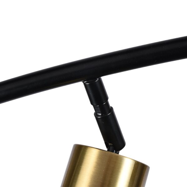 إنارة معلقة معلقة مسار لمبات موجهة - نحاسي واسود