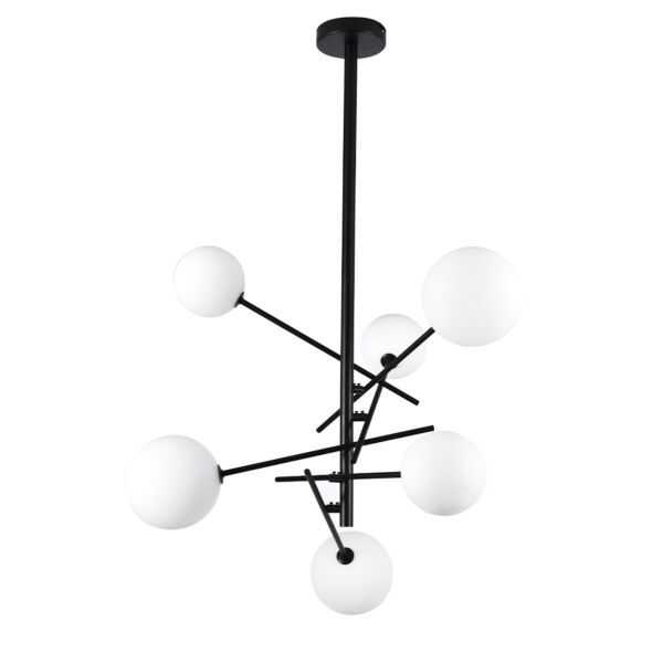 إنارة معلقة لمبات زجاج كروي مودرن