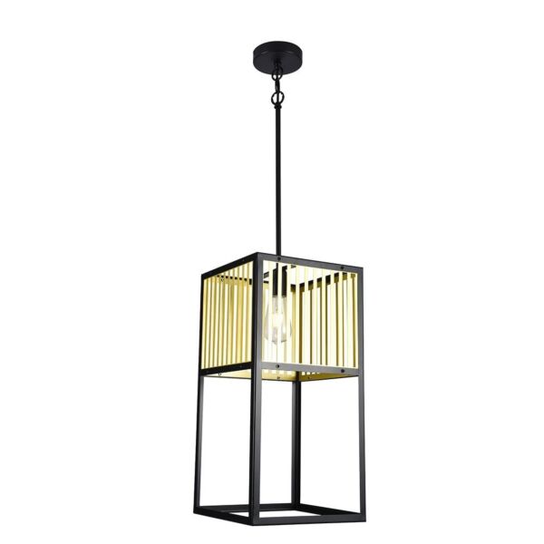 إنارة معلقة مودرن شكل مكعب - اسود