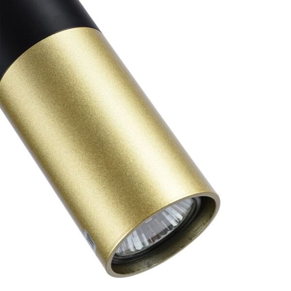 إنارة معلقة لونا - ذهبي واسود