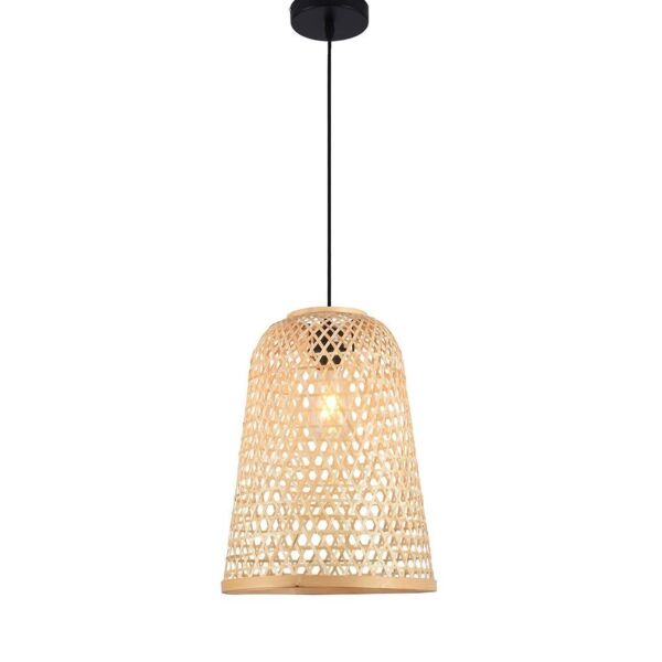 إنارة معلقة ستايل ريفي - خشبي