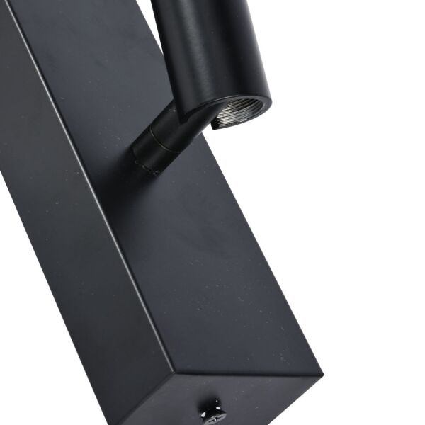 إضاءة جدارية موجهة مودرن لان - اسود