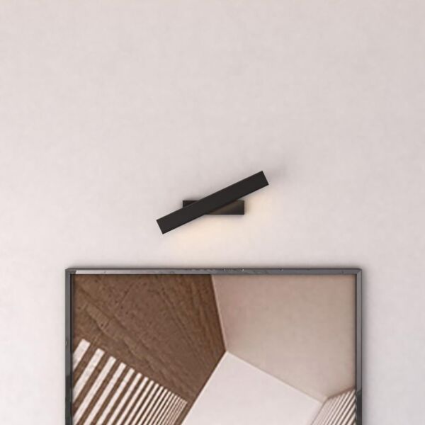 اضاءة جدارية داخلية مودرن LED متحركة - اسود