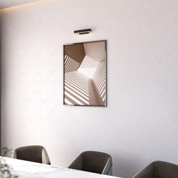 اضاءة جدارية داخلية مودرن LED متحركة - اسود