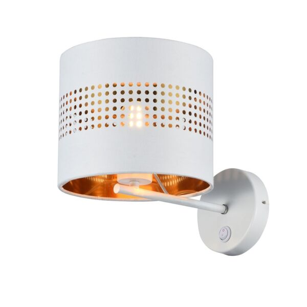 إضاءة جدارية مودرن مخرم - ابيض