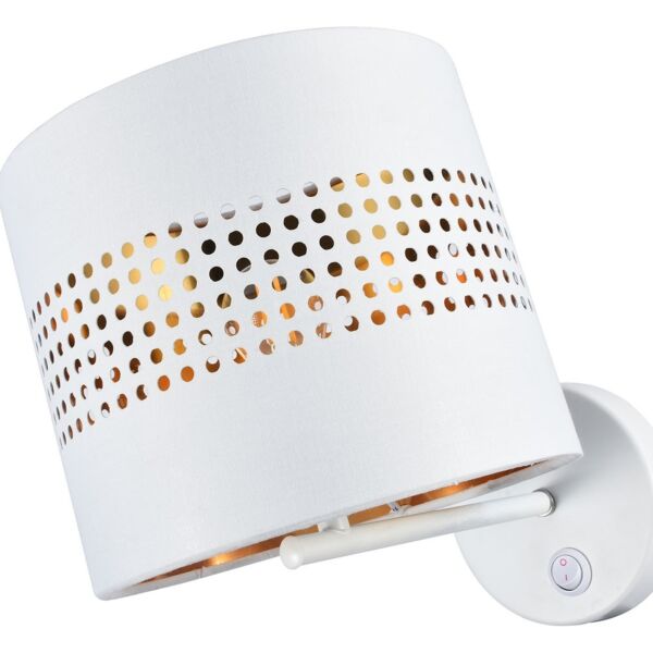 إضاءة جدارية مودرن مخرم - ابيض