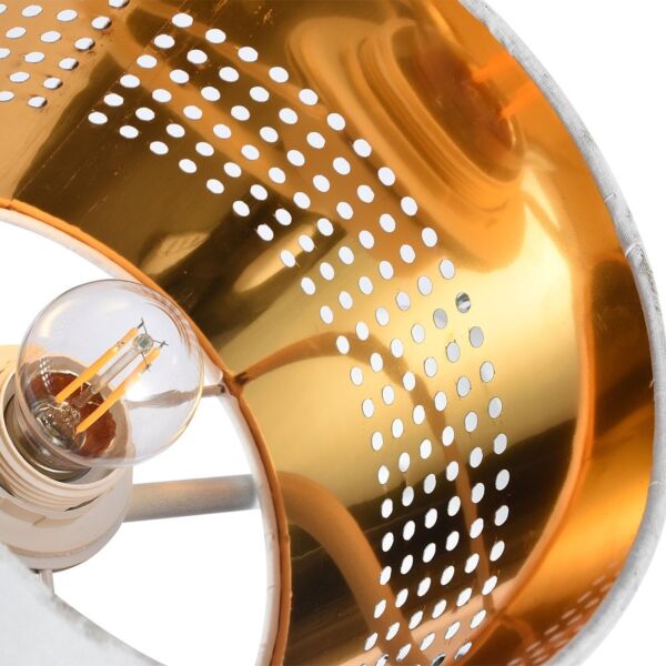 إضاءة جدارية مودرن مخرم - ابيض