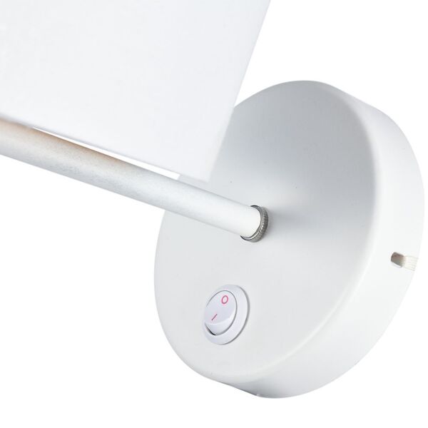 إضاءة جدارية مودرن مخرم - ابيض