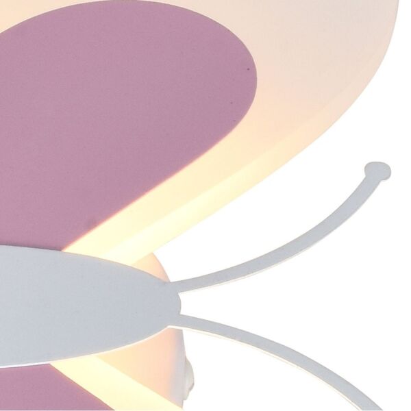 اضاءة جدارية بترفلاي ملون