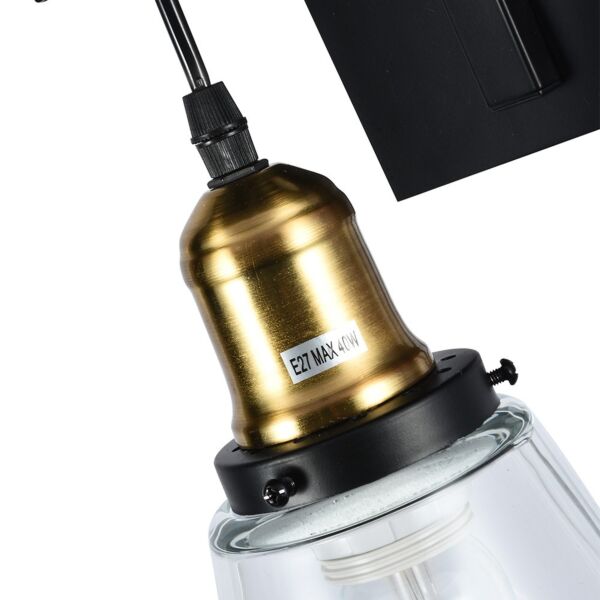 اضاءة جدارية قمع زجاج كلاسيك