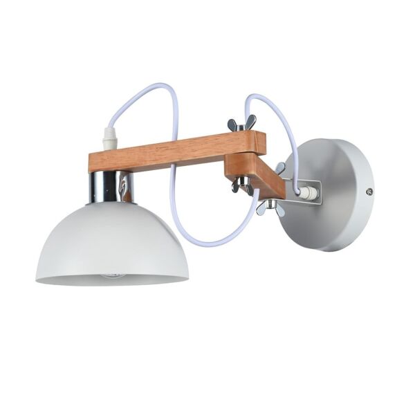 اضاءة جدارية خشبية بذراع متحركة اليك