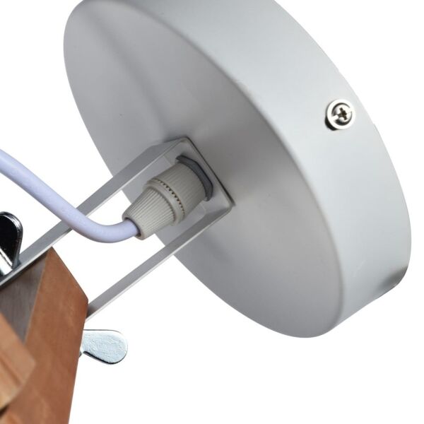 اضاءة جدارية خشبية بذراع متحركة اليك