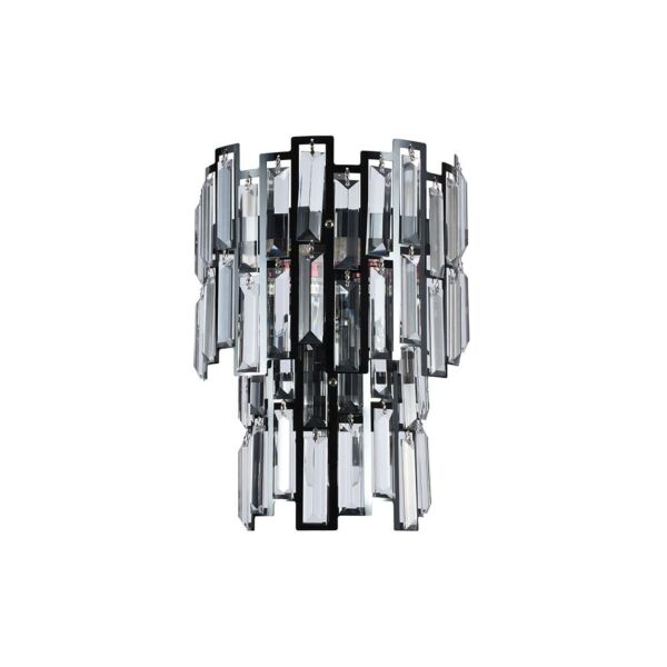 اضاءة جدارية مودرن شرائح كريستال فضي