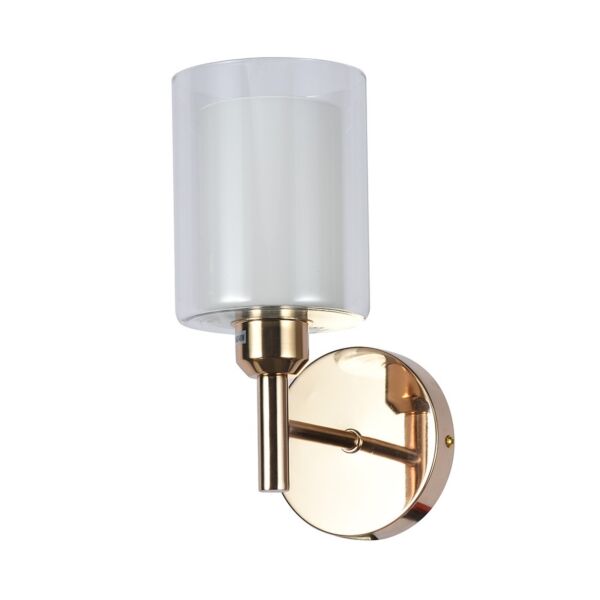 اضاءة جدارية مودرن زجاج ذهبي