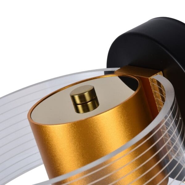 اضاءة جداري اكريليك - اسود وذهبي