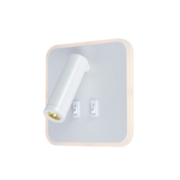 إضاءة جدارية موجهة بالبطارية - ابيض