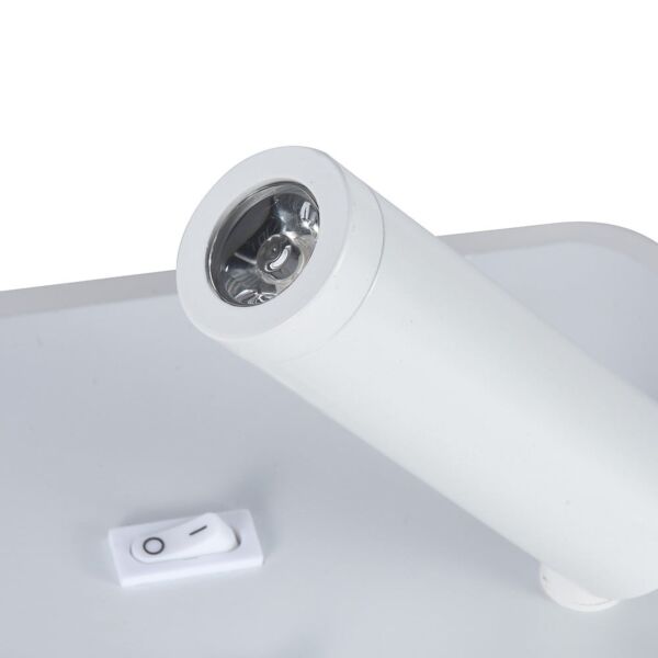 إضاءة جدارية موجهة بالبطارية - ابيض