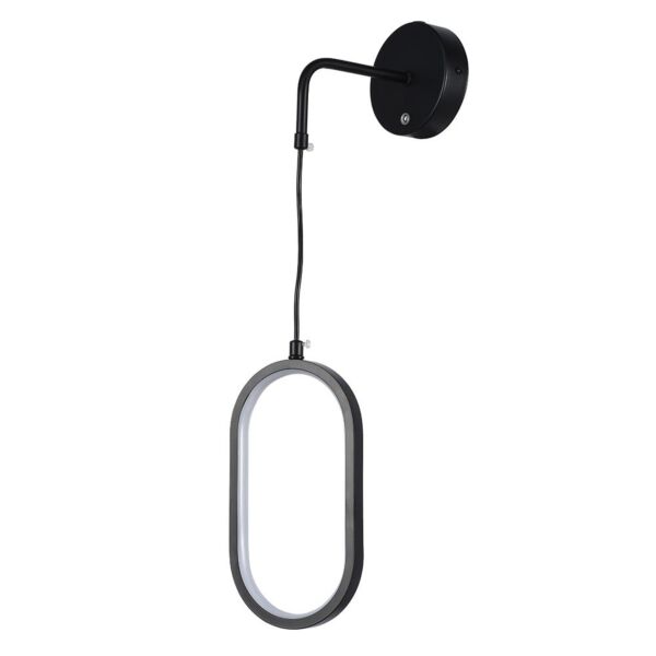 اضاءة جدارية سابو - اسود