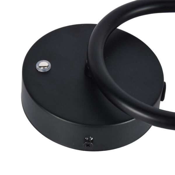 اضاءة جدارية بالبطارية دائرتين مودرن - اسود