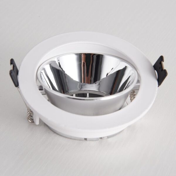 قاعدة سبوت لايت المنيوم ضد التوهج عاكس فضي