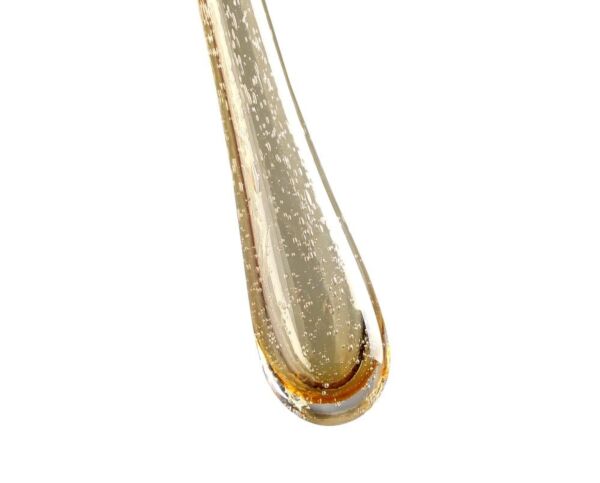 إنارة معلقة زجاج مع نقط - عسلي