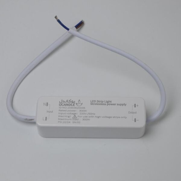 محول طاقة بدون وميض داخلي 300 واط - ابيض