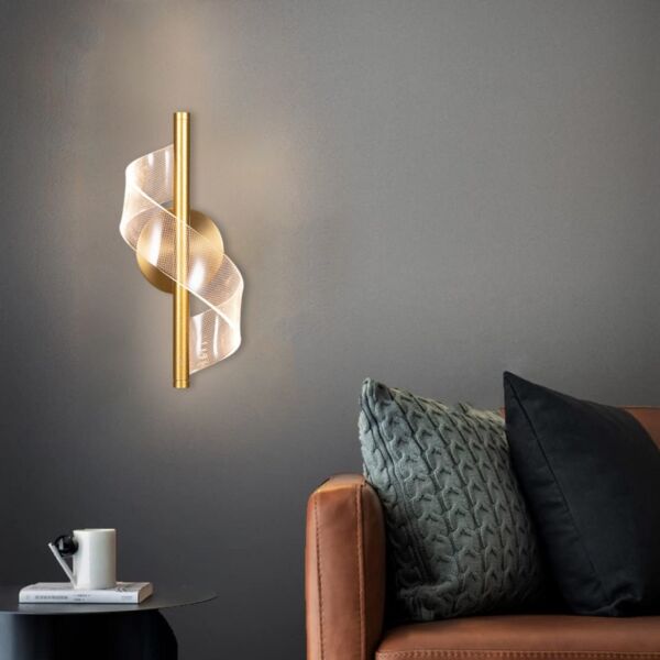 اضاءة جدارية بارون - ذهبي
