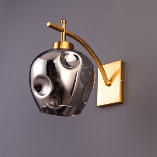 اضاءة جدارية جندويل - ذهبي ورمادي