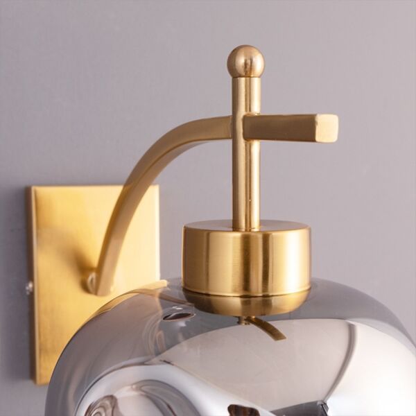 اضاءة جدارية جندويل - ذهبي ورمادي