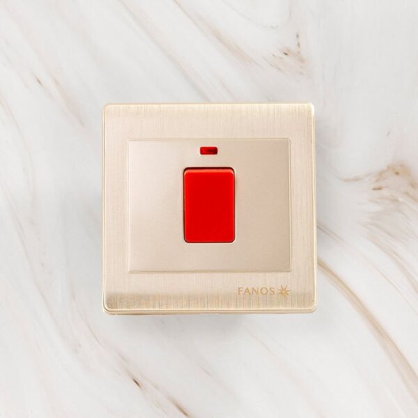 مفتاح مكيف 45 أمبير فانوس - ذهبي