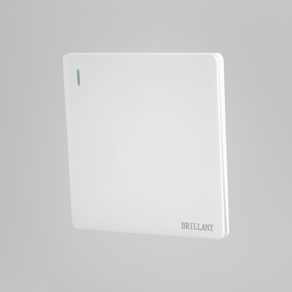 مفتاح مفرد 3 خط لايت برلنت - ابيض