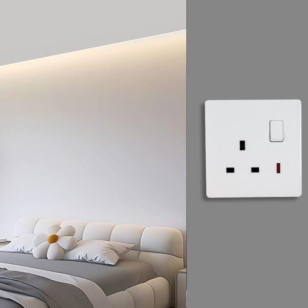 فيش بمفتاح مفرد برلنت روي - ابيض