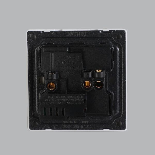 فيش ثلاثي يو اس بي وتايب C وتايب A - رمادي لايت