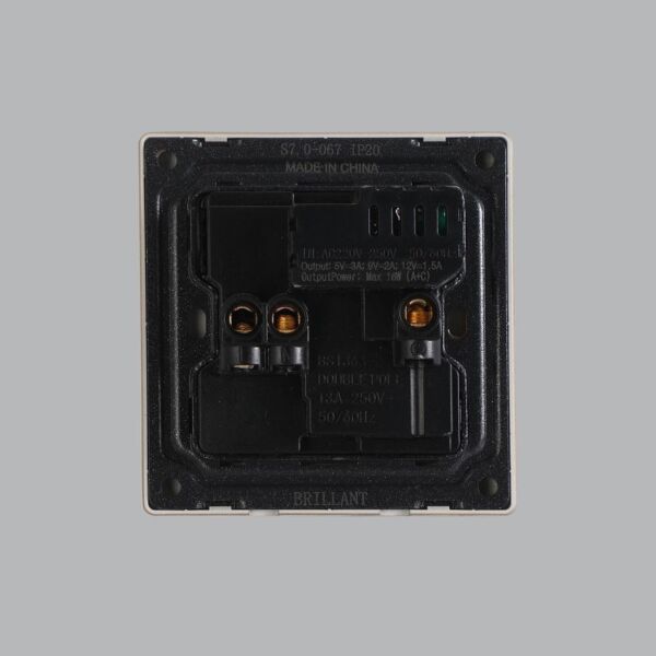 فيش كهرب ذهبي متعدد المداخل