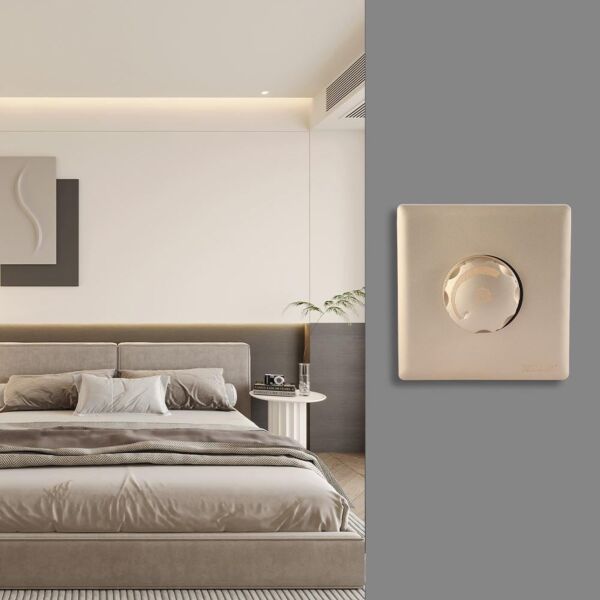 مفتاح ديمر 1000 واط برلنت لايت - ذهبي