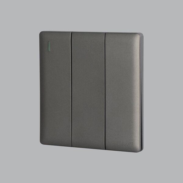 مفتاح كهرب دركسون ثلاثي رمادي لايت برلنت