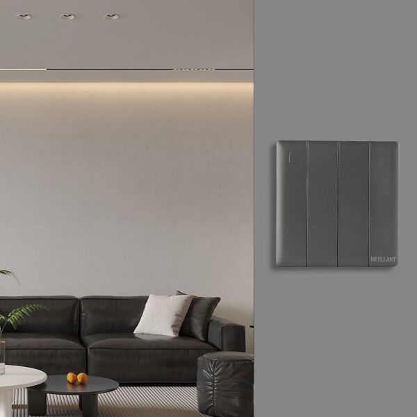 مفتاح رباعي رمادي برلنت لايت