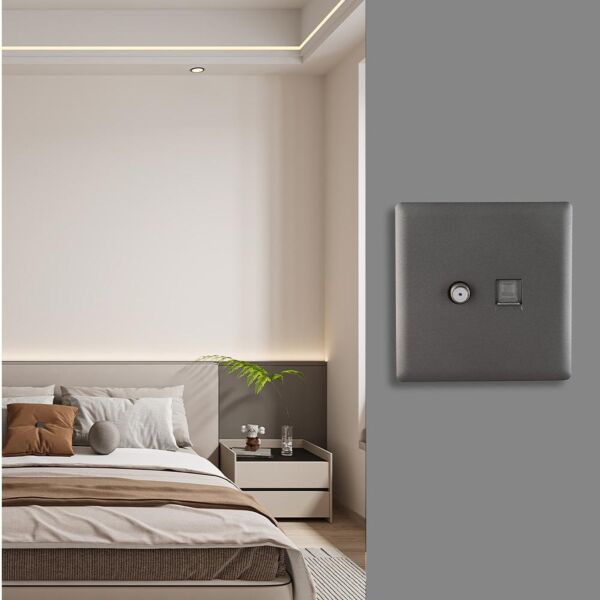 فيش منفذ شبكة - دش رمادي لايت برلنت