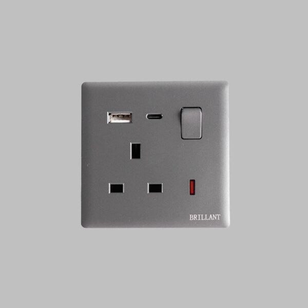 فيش كهرب رمادي برلنت لايت